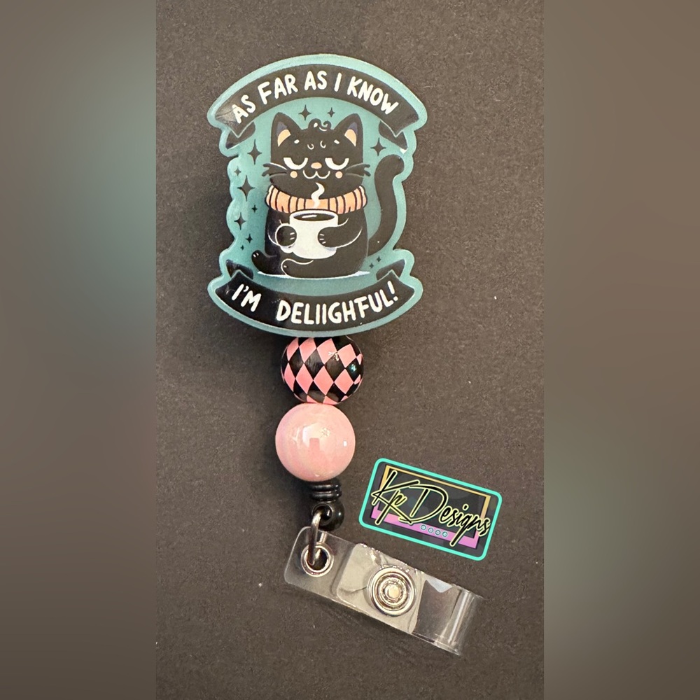 I’m delightful badge reel